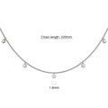 Dainty Dream Diamond Necklace Encased in Platinum