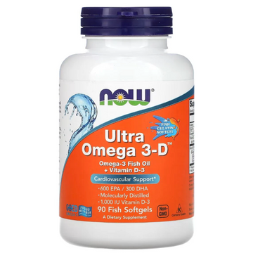 Now Foods Ultra Omega 3D 90 Softgels Omega-3 + Vitamin D3