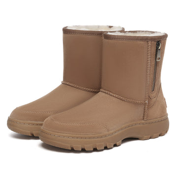 AUSTRALIAN SHEPHERD® UGG Boots Sheepskin Wool Short Zip Outdoor Boots #AS3065