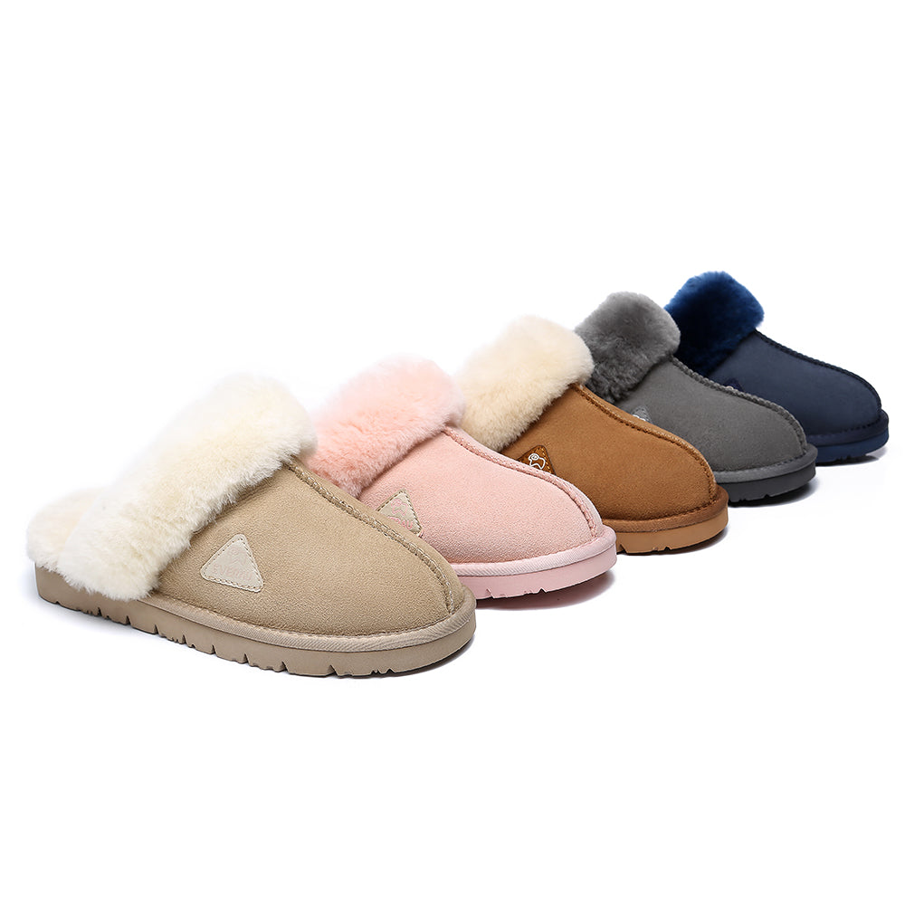 EVERAU® UGG Premium Sheepskin Slipper Muffin #EA2002