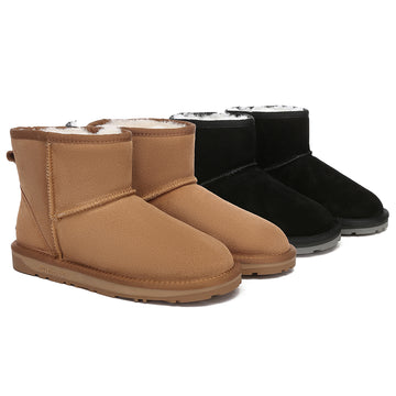 EVERAU® UGG Sheepskin Wool Ankle Boots Mini Classic Suede #EA3132