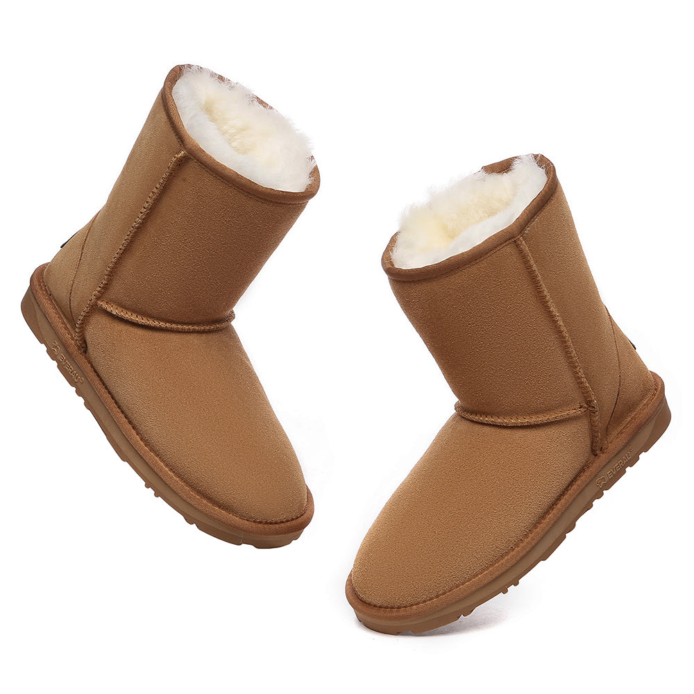 Everau Ugg Classic Short Chestnut 39 EVERAU® UGG Sheepskin Wool