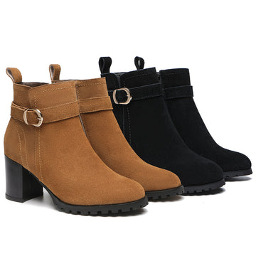 TARRAMARRA® Leather Ankle Heel Boots Women Vica #TA6009