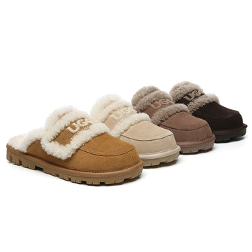 AUSTRALIAN SHEPHERD® UGG Slippers Women Sheepskin Wool Shearling Lined Rilee