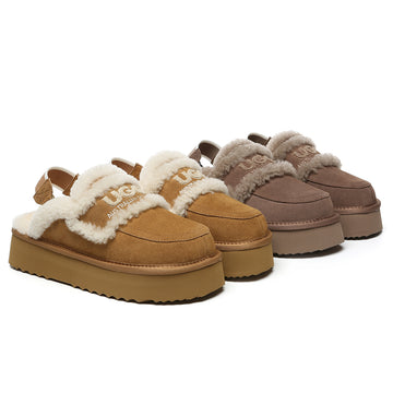 AUSTRALIAN SHEPHERD® UGG Slippers Women Removable Strap Slingback Platform Rilee