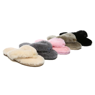AUSTRALIAN SHEPHERD® UGG Thongs Women Fluffy Slides Farah