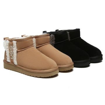 AUSTRALIAN SHEPHERD® UGG Boots Sheepskin Wool Shearling Lined Ankle Ultra Mini Darby
