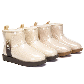 AUSTRALIAN SHEPHERD® UGG Boots Women Clear Waterproof Shearling Coated Neo