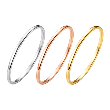 Bullion Gold Solid Golf Bangle 18Ct Gold Layered