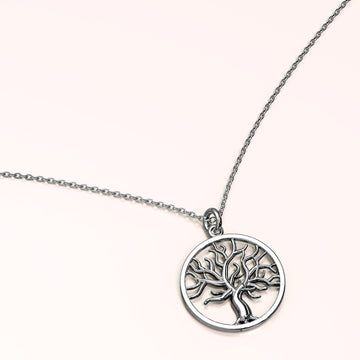 Solid 925 Sterling Silver Tree of Life Signature Pendant