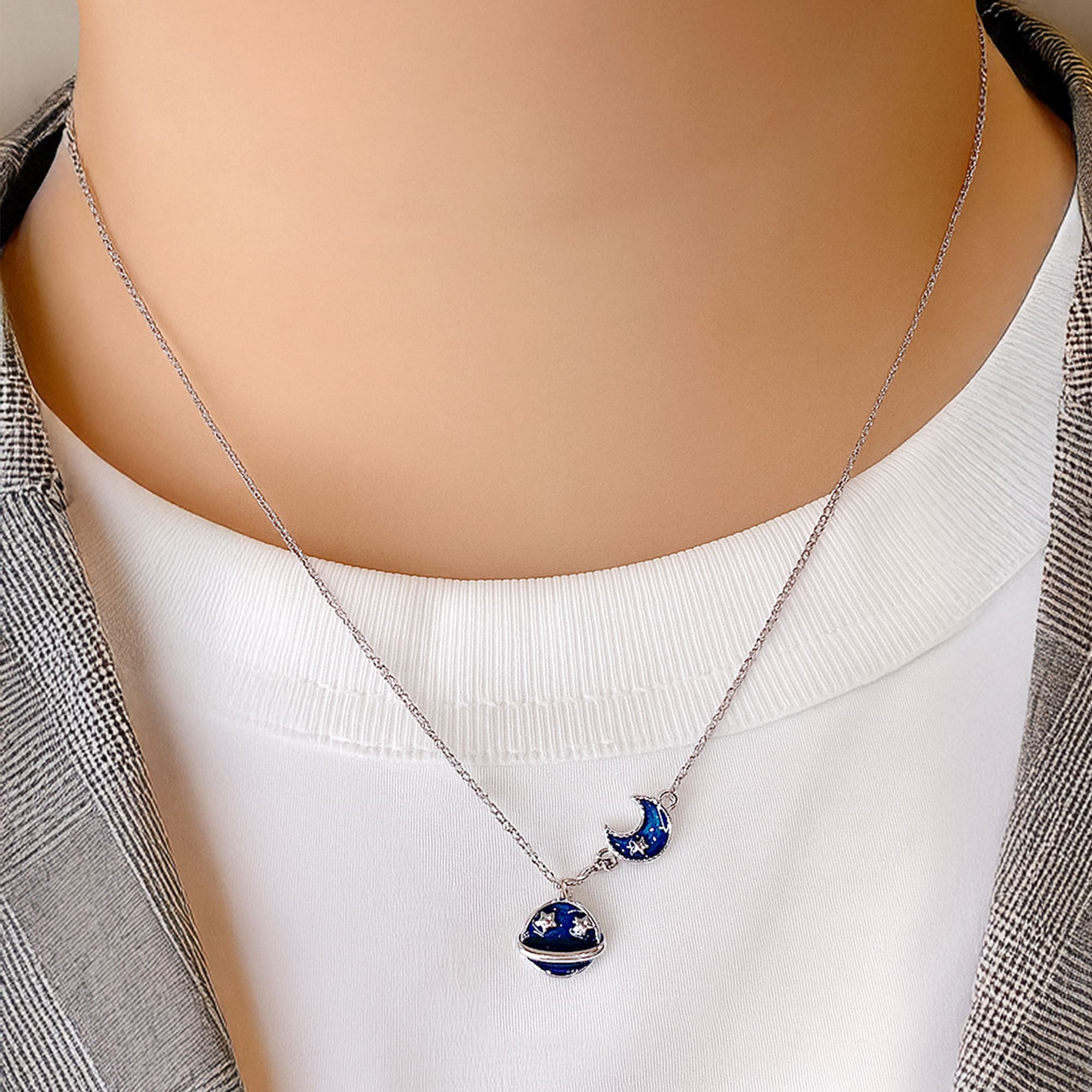 Blue Cosmos Necklace