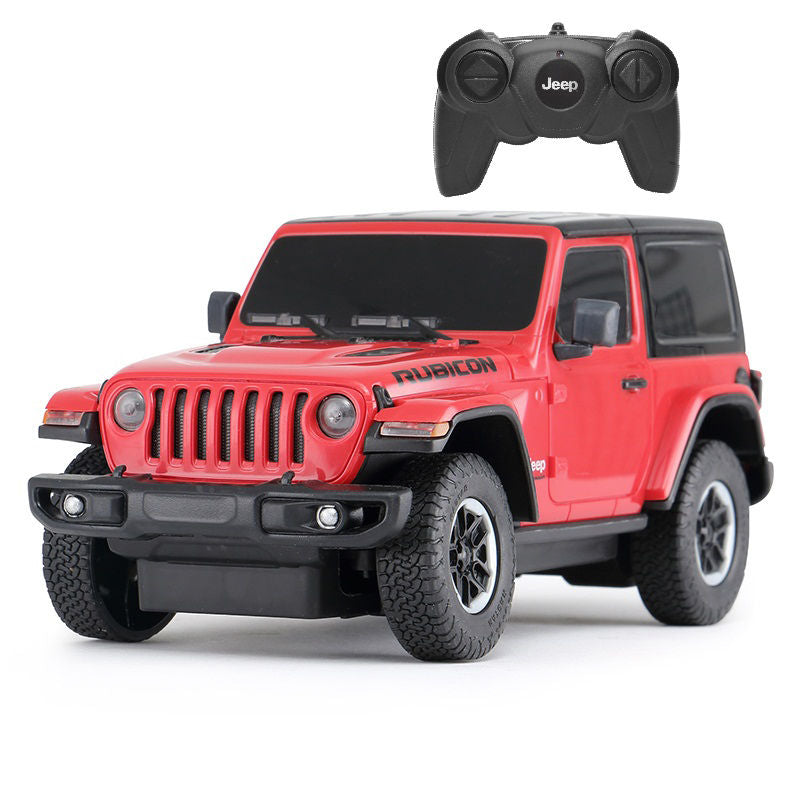 Remote Control Jeep Wrangler Rubicon 1:24 Scale Brand New Sports Car (Red)