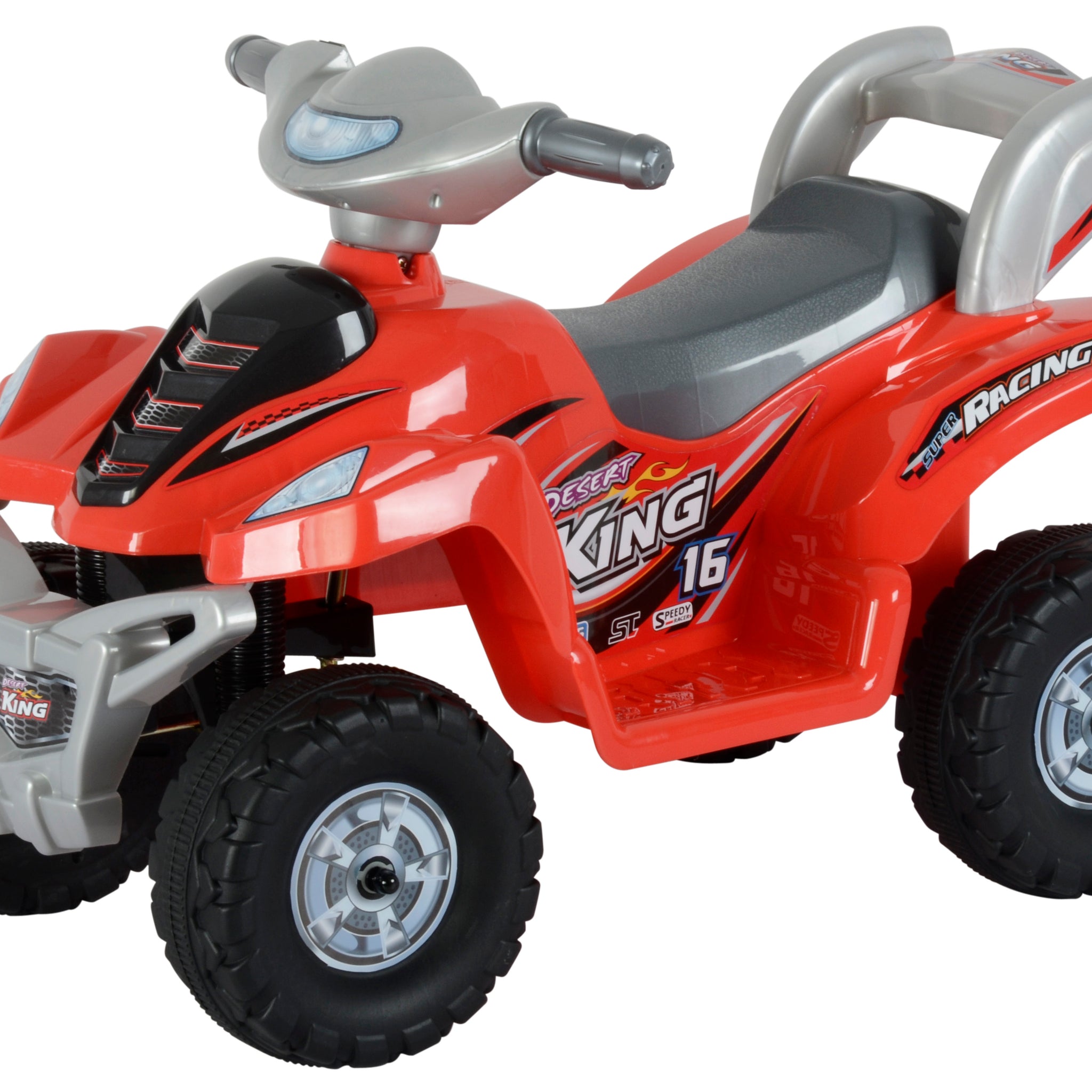 Safari King Electric Ride-On ATV Bike Kids Toy Quad Car Rechargeable Battery
