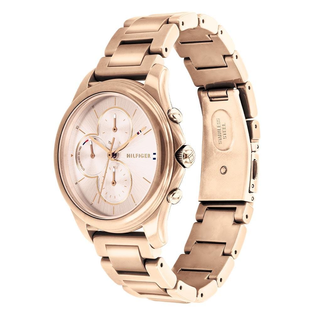 Tommy Hilfiger Carnation Gold Steel Ladies Multi-function Watch - 1782259 - Brilliant Co