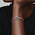 September Crystal Birthstone Eternity Circle Charm