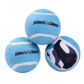 Paws & Claws  BLUE TENNIS BALLS CAMO PRINT 3PCS - Brilliant Co