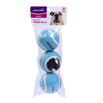 Paws & Claws  BLUE TENNIS BALLS CAMO PRINT 3PCS - Brilliant Co