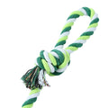 Paws & Claws  GREEN ROPE & TENNIS BALL TUGGER 3PCS - Brilliant Co