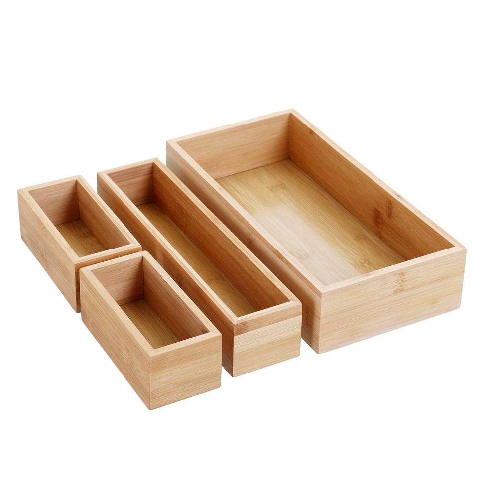 BAMBOO ORGANISATION TRAY SET
4PC 32X16X7CM - Brilliant Co