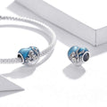 925 Sterling Silver Charms Solid 925 Sterling Silver Blue Mermaid Pandora Inspired Charm
