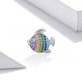 Solid 925 Sterling Silver Rainbow Fish Pandora Inspired Charm