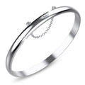 Solid 925 Sterling Silver Sassy Bangle 65mm