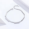 Solid 925 Sterling Silver Modern Minimalist Bracelet