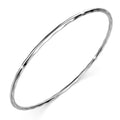 Solid 925 Sterling Silver Simple Round Bangle