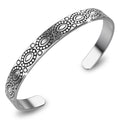 Solid 925 Sterling Silver Antique Cuff of Exotic Beauty