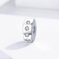 Solid 925 Sterling Silver Edge Pandora Inspired Charm - Brilliant Co