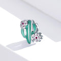 Solid 925 Sterling Silver Baby Cactus Pandora Inspired Charm