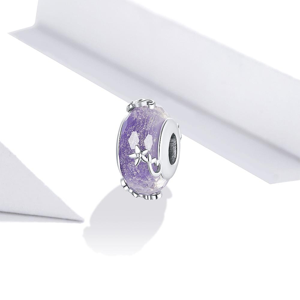 Pandora purple glass clearance charm