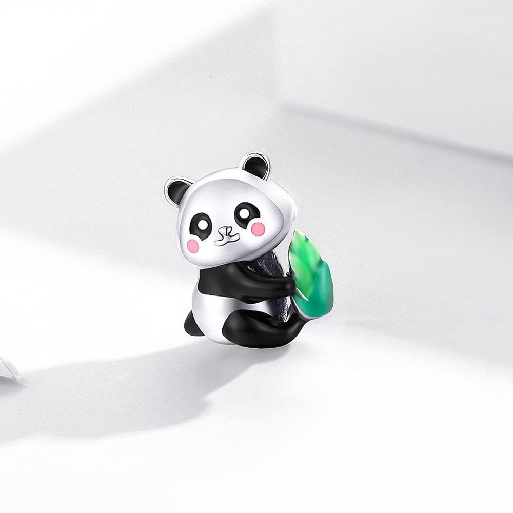 Solid 925 Sterling Silver Baby Panda Pandora Inspired Charm