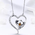Solid 925 Sterling Silver Big Head Baby Koala Necklace - Brilliant Co