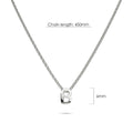 Solid 925 Sterling Silver Initial Alphabet Letter Necklace  - 9