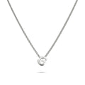 Solid 925 Sterling Silver Initial Alphabet Letter Necklace  - 26