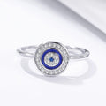 Solid 925 Sterling Silver Cobalt Blue Ring