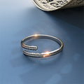 Solid 925 Sterling Silver Double Fern Ring