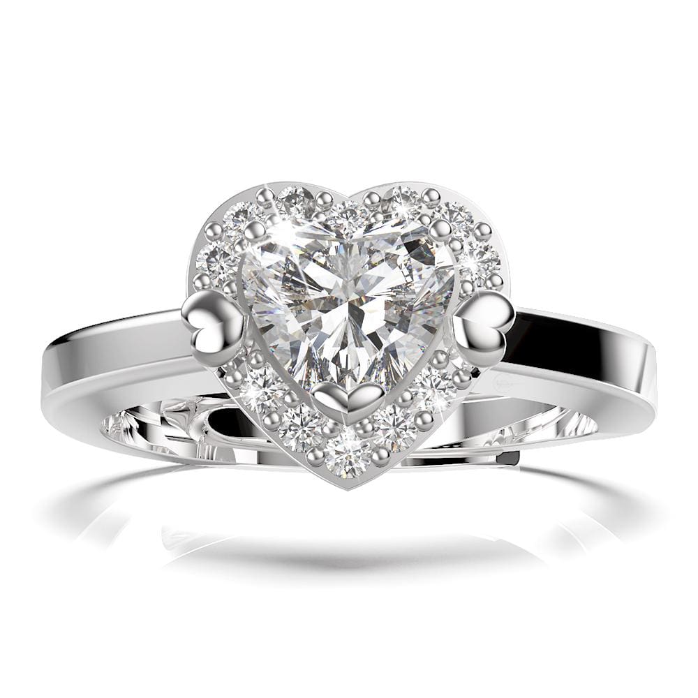 Solid 925 Sterling Silver Kindrea Heart Ring - Brilliant Co