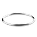 Solid 925 Sterling Silver Bangle of Simplicity - 65mm