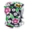 Solid 925 Sterling Silver Multicolour Cosmic Charm