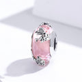 Solid 925 Sterling Silver Blush Pink Charm