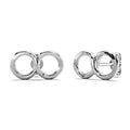 Solid 925 Sterling Silver Infinity Stud Earrings - Brilliant Co