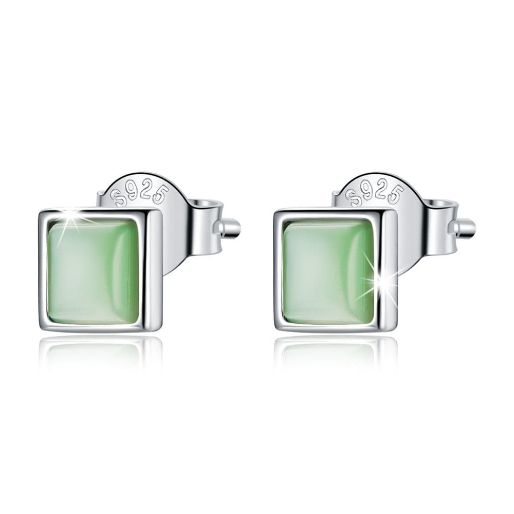 Solid 925 Sterling Silver Clarity in Ocado Stud Earrings