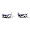 solid-925-sterling-silver-purple-rainforest-c-hoop-earrings-4