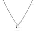 Solid 925 Sterling Silver Initial Alphabet Letter Necklace  - 30