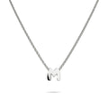 Solid 925 Sterling Silver Initial Alphabet Letter Necklace  - 50