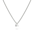 Solid 925 Sterling Silver Initial Alphabet Letter Necklace  - 70