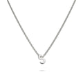 Solid 925 Sterling Silver Initial Alphabet Letter Necklace  - 74