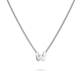 Solid 925 Sterling Silver Initial Alphabet Letter Necklace  - 90